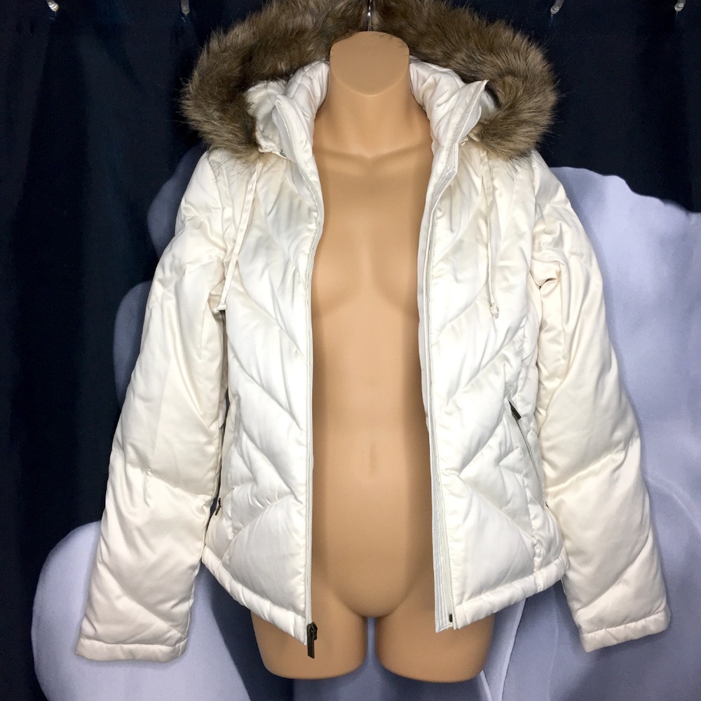 NWOT Down Jacket with Faux Fur